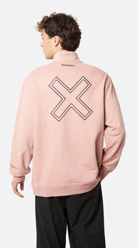 PEACH REEF HALF ZIP CREW