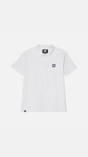 LIGHT GREY MELANGE NATURE POLO