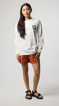 CAMISETA MANGA LARGA NATURE BLANCO ROTO