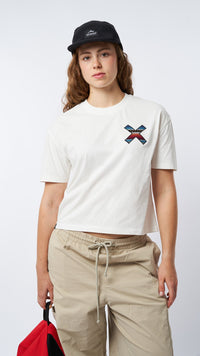 PLAYERA MUJER CLASSIC BLANCO ROTO