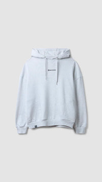 SUDADERA CON CAPUCHA CLEAN LIGHT GREY MELANGE