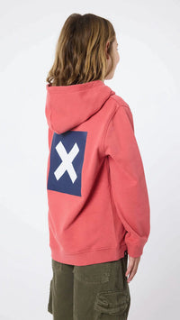 SUDADERA CON CAPUCHA KIDS NATURE ROJA