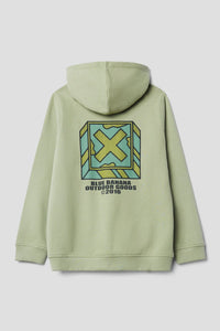 SUDADERA CON CAPUCHA FULL ZIP KIDS FONT SAGE