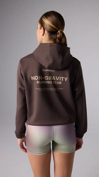 SUDADERA CON CAPUCHA NON-GRAVITY SOLID BROWN
