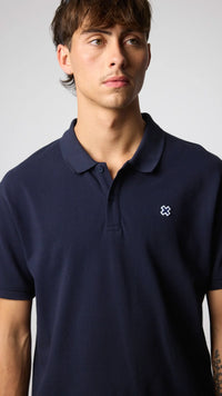 POLO PATCH AZUL MARINO