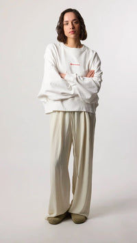 SUDADERA MUJER CLEAN BLANCA