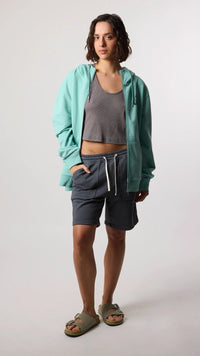 SUDADERA CON CAPUCHA FULL ZIP HARDY ACQUA