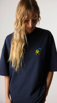 CAMISETA QUILT AZUL MARINO