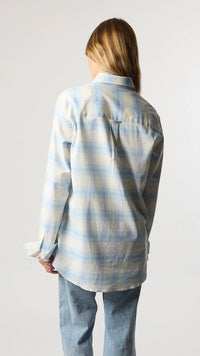 CAMISA PLAID SUMMER INDIGO BLUE