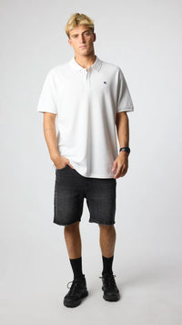 POLO PATCH BLANCO