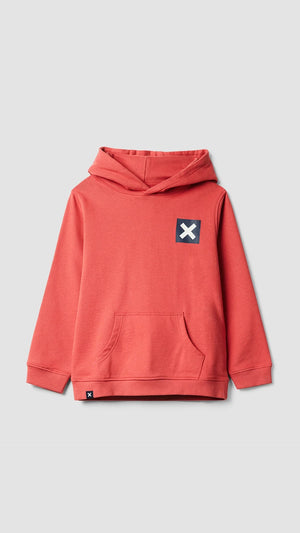 SUDADERA CON CAPUCHA KIDS NATURE ROJA
