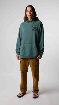 SUDADERA CON CAPUCHA CLASSIC TREKKING GREEN