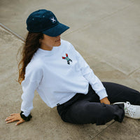 WHITE CLASSIC WOMAN CREW