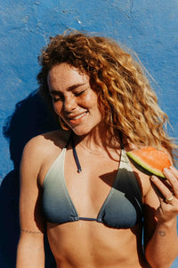 TOP BIKINI MUJER CRINKLE FADE NAVY