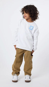 SUDADERA KIDS NATURE BLANCA