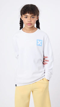 SUDADERA KIDS NATURE BLANCA