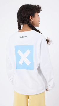 SUDADERA KIDS NATURE BLANCA