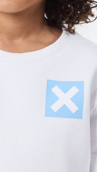 SUDADERA KIDS NATURE BLANCA