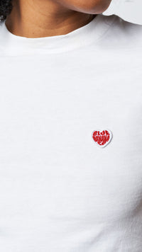 CAMISETA MUJER HEART BLANCA