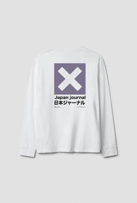 CAMISETA MANGA LARGA JOURNAL BLANCA