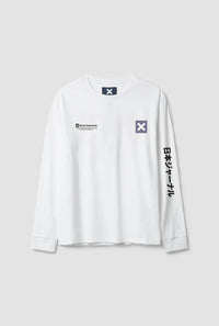 CAMISETA MANGA LARGA JOURNAL BLANCA