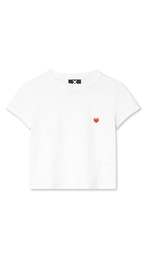 CAMISETA MUJER HEART BLANCA